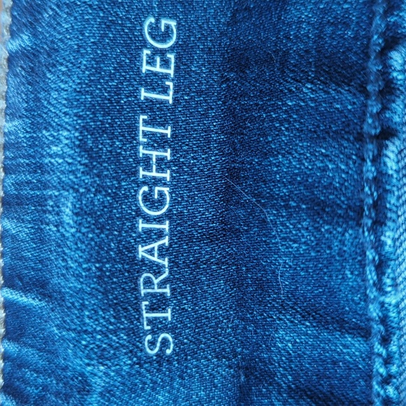 Style & Co. Straight Leg Distressed Whiskering Jeans XL Blue - Picture 3 of 16